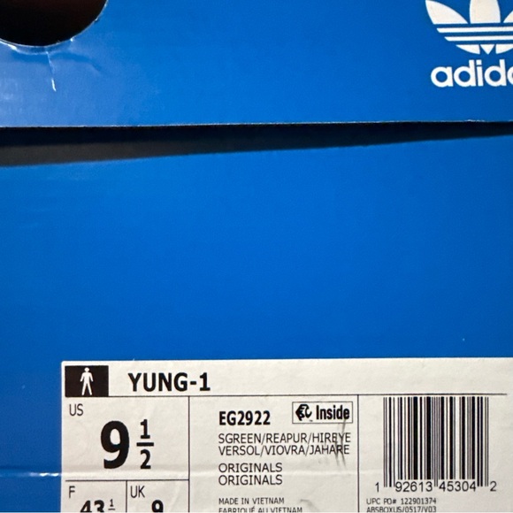 Men’s Adidas Yung-1 Casual Sneakers Solar Green NEW EG2922 - Picture 7 of 8